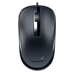 Мышь Genius DX-125 Black [31010106100] черная, оптическая, 1000dpi, 3 кнопки, USB кабель 1.5м, (251026)